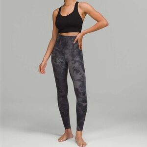 Lululemon Black Tie-Dye Align Leggings size 4